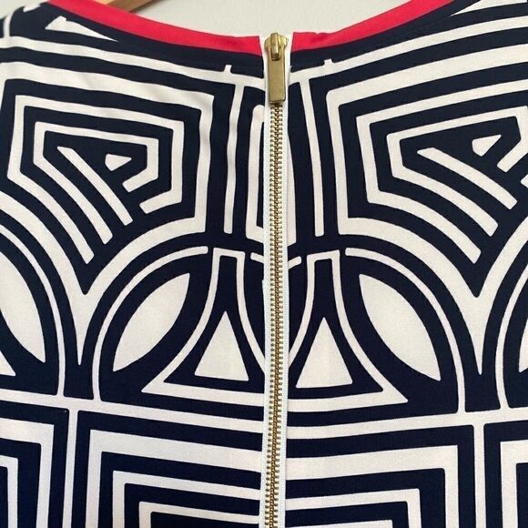 Eliza J Abstract Print Mini Bell Sleeve Dress 4 - Picture 3 of 8